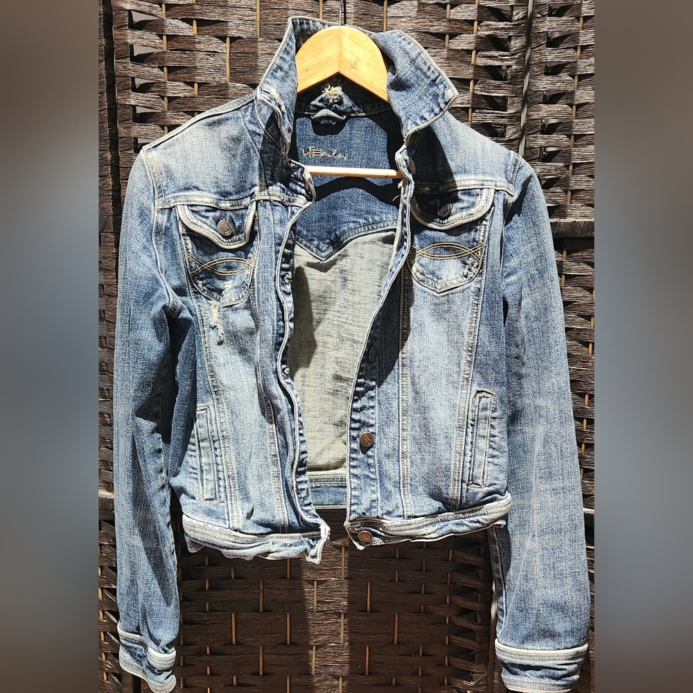 Distressed Jean Jacket - Picture 2 of 5